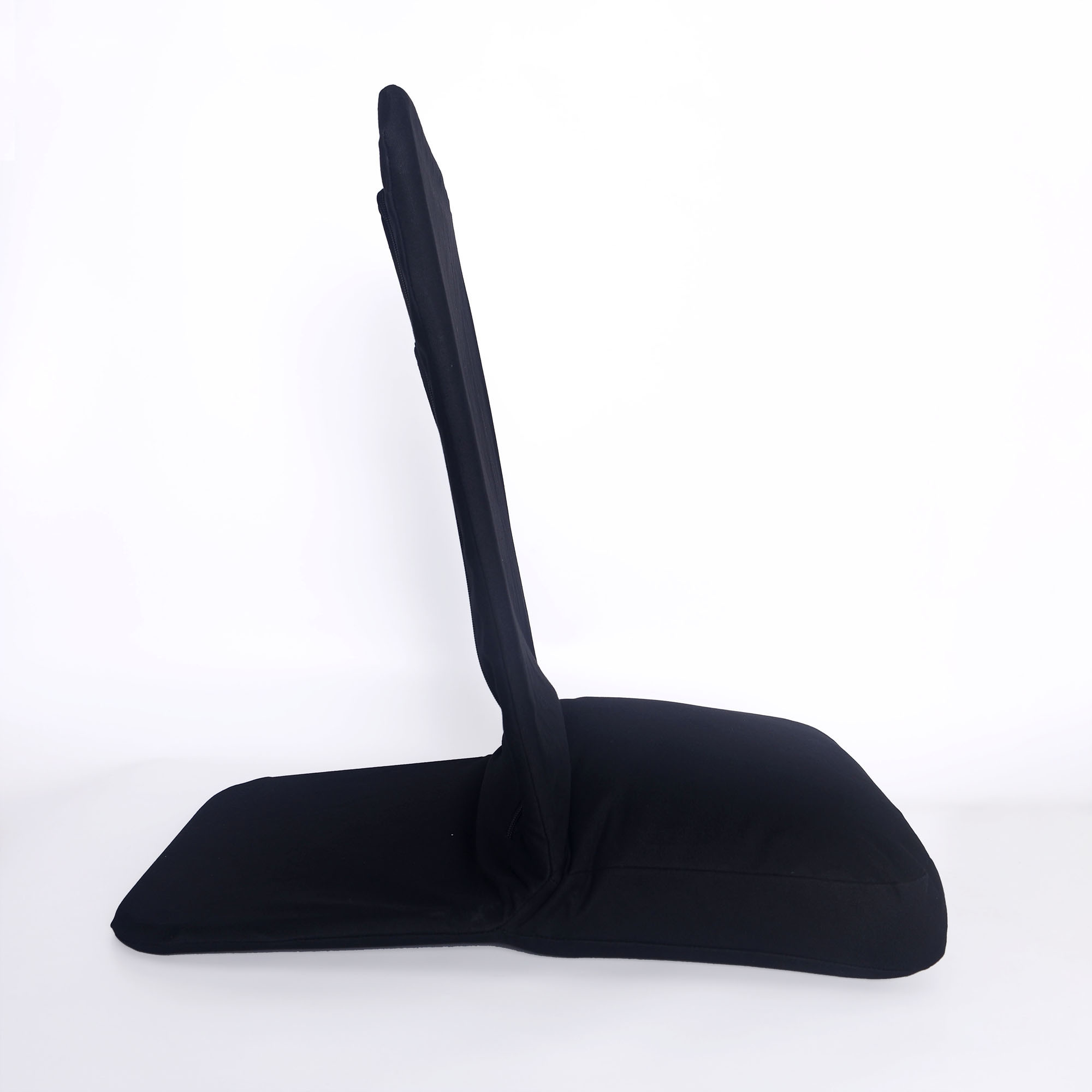 AMY_0006 Folding meditation chair with a padded seat and back support