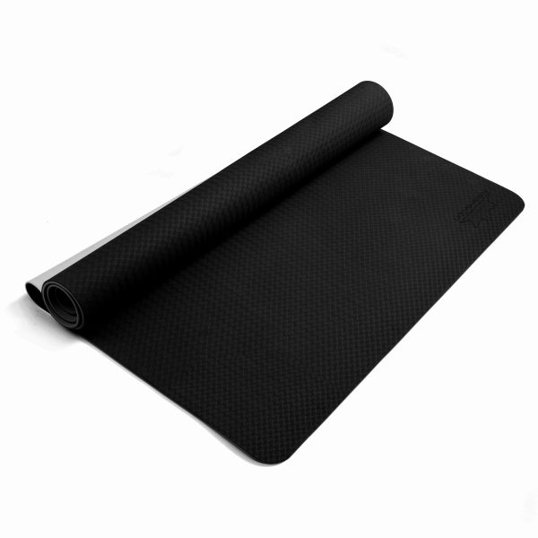 2 Person Yoga Mat 183cm x 120cm x 8mm Black