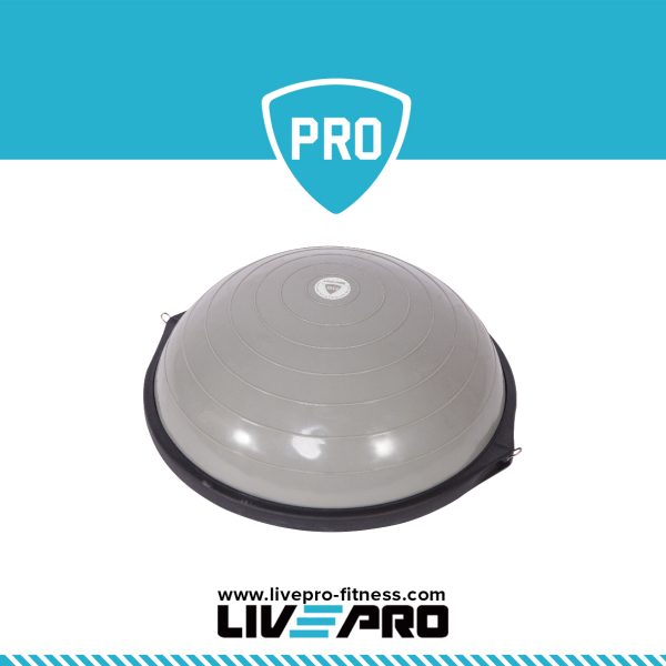 Pro Half Round Balance Ball Livepro Grey