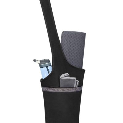 Yoga Mat Tote Carry Bag Black