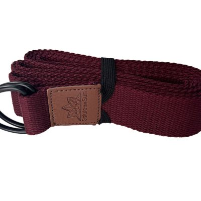 Yoga Strap Merlot 240cm D Ring