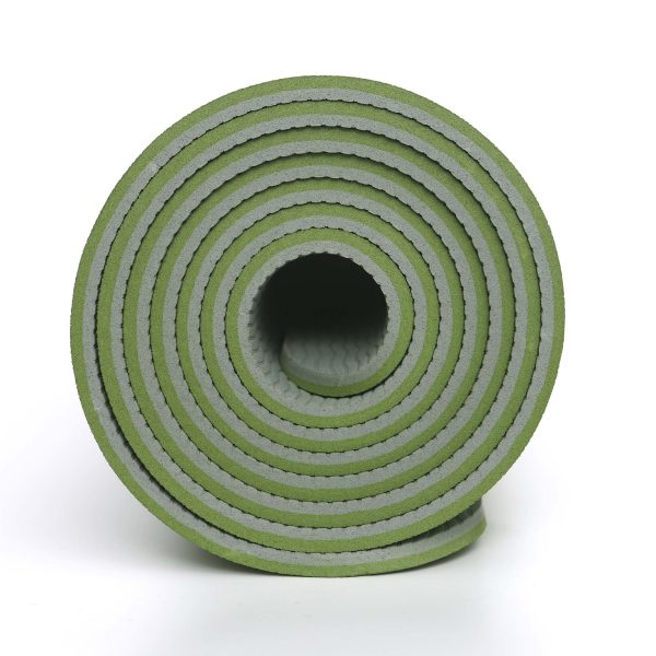 Alignment yoga mat, 6mm thick with etched alignment lines