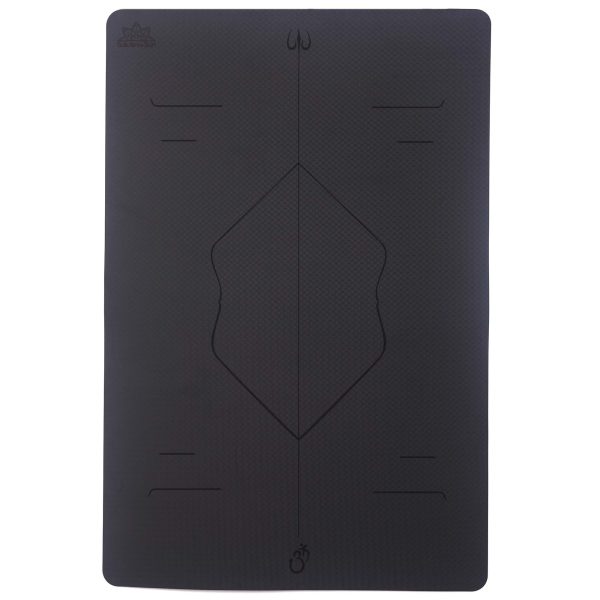 2 Person Yoga Mat with Alignment Lines