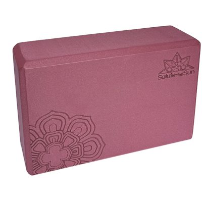 EVA foam yoga block in burgundy