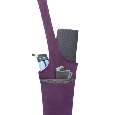 Yoga Mat Tote Carry Bag Purple