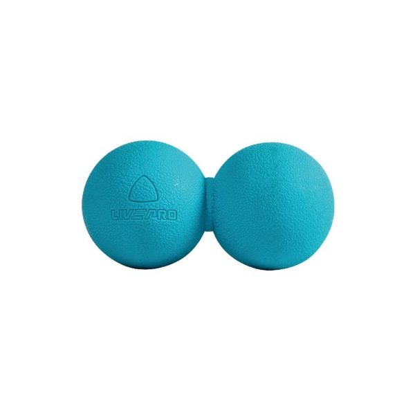 Myofascial Double Massage Ball Livepro blue
