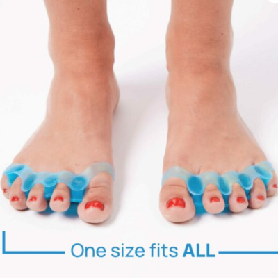 Toe separators made from soft silicone gel