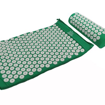 Acupressure mat and pillow set