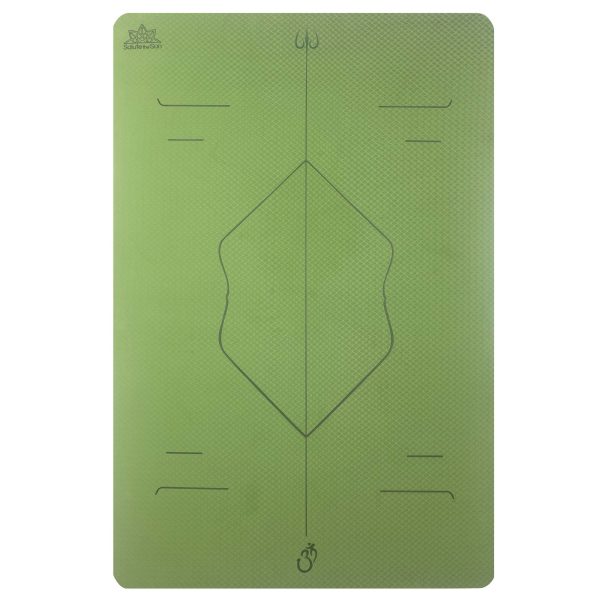 2 Person Yoga Mat with Alignment Lines
