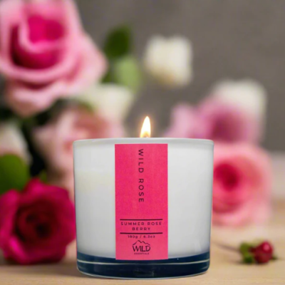 Luxury Wild Rose Candle