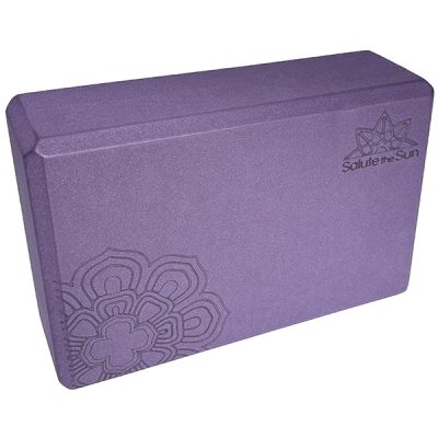 EVA foam yoga block in dark purple