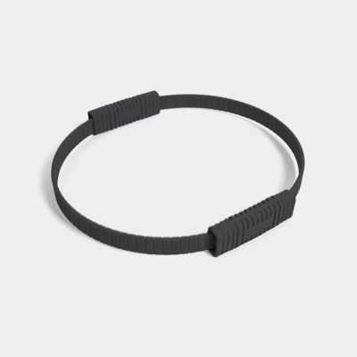 Silicone pilates ring in black