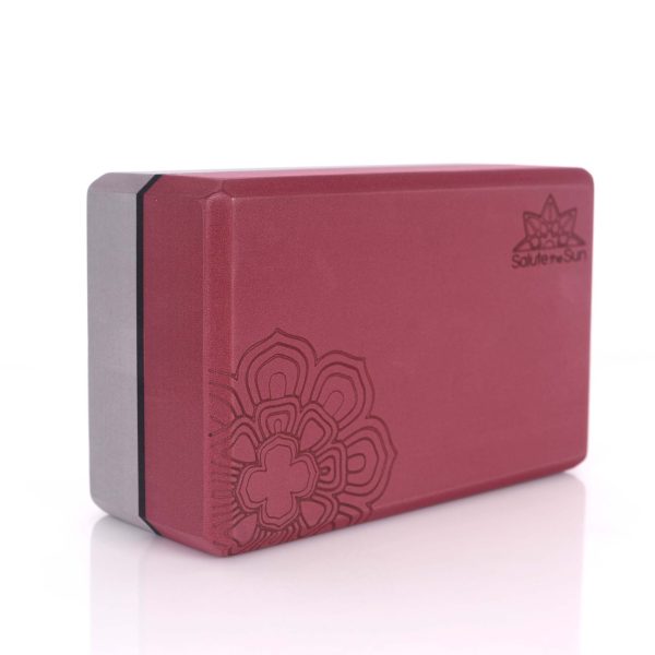 Yoga Block Larger Size Merlot/Grey