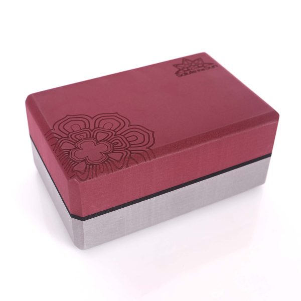 Yoga Block Larger Size Merlot/Grey